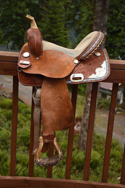 A western saddle